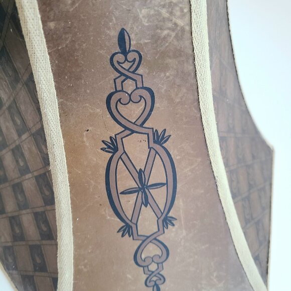 Vintage/antique Art Deco or Arts and Crafts period lampshade. - Picture 2 of 10